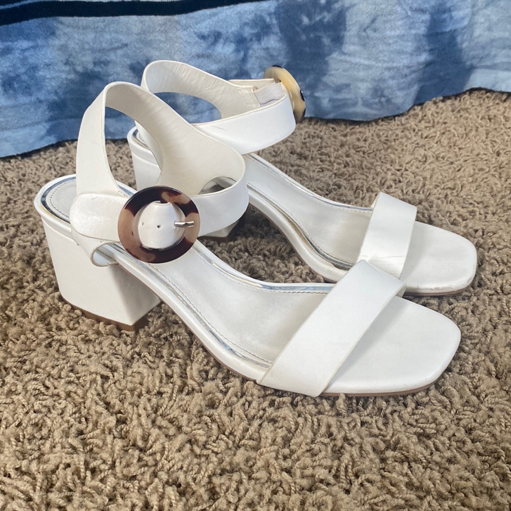 White short heels